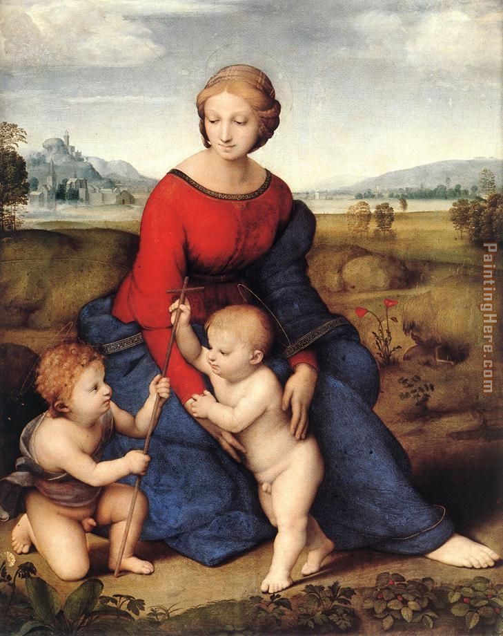 Madonna of Belvedere painting - Raphael Madonna of Belvedere art painting